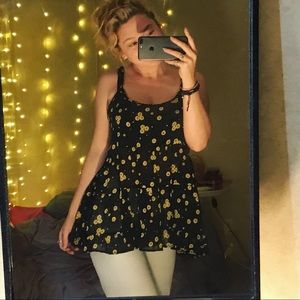 flowy sunflower blouse